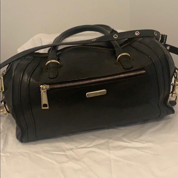 COPY - Rebecca Minkoff Black Leather Bag & Gold H… - Picture 3 of 13